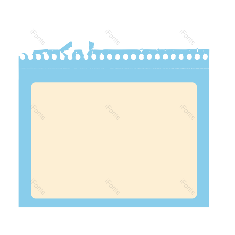 边框图片,蓝色元素,对话框PNG,笔记本免抠素材